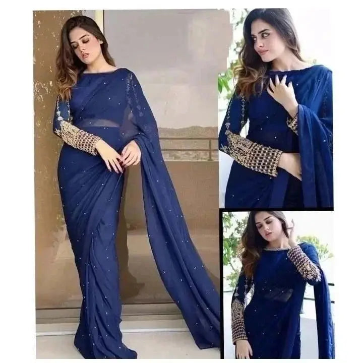 Pearls Saree Areeba Boutiques 3 PCs Dress Dress for girls and womens